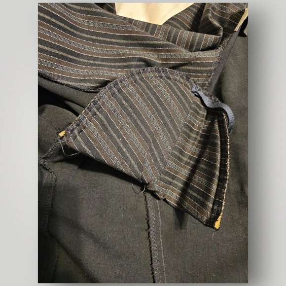 VTG Victoria Ashley Women's 5/6 Black Multi Striped Double-Breasted Blazer Jkt - Picture 11 of 16